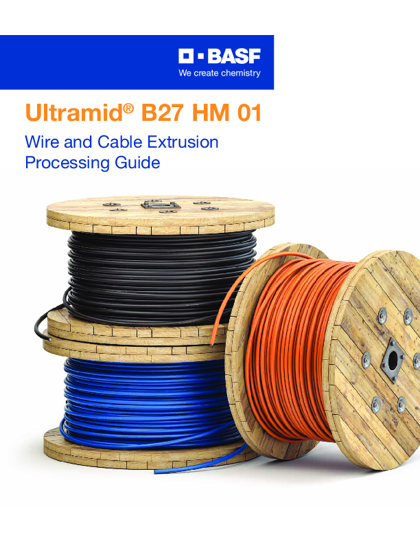 Thumbnail of document BASF Ultramid B27 HM 01 Wire and Cable Processing Guide